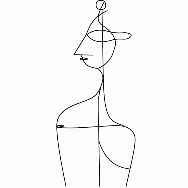 Arte de linha Desenho minimalista Desenho vetorial