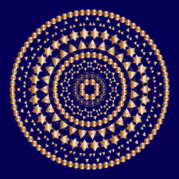 arte de mandala de luxo