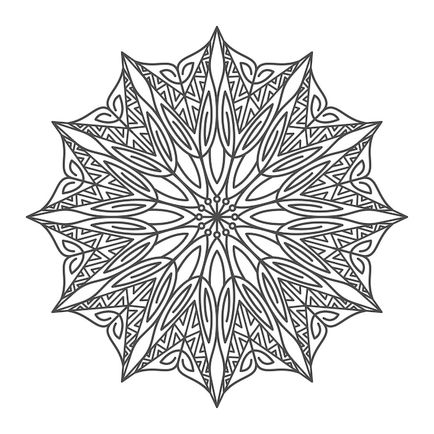 Arte de mandala incrível e elegante