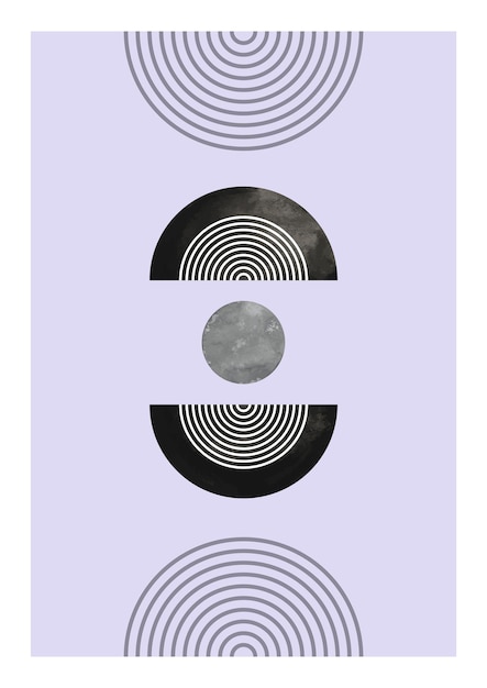 Arte de parede minimalista para decoração de casa