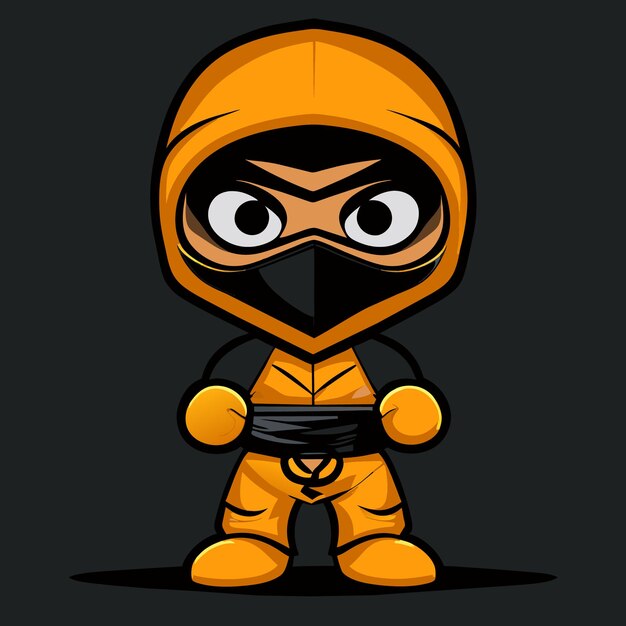 Personagem De Desenho Animado Assian Ninja Ilustração do Vetor - Ilustração  de arte, ninja: 280254594