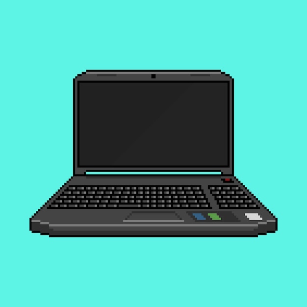 Arte de pixel de laptop