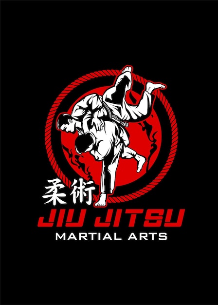 Vetor arte do jiu jitsu