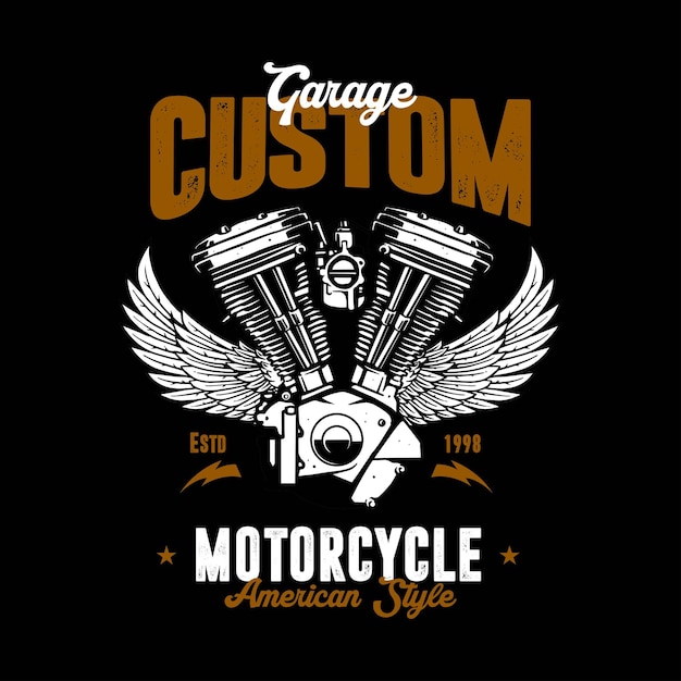 arte do motor da motocicleta