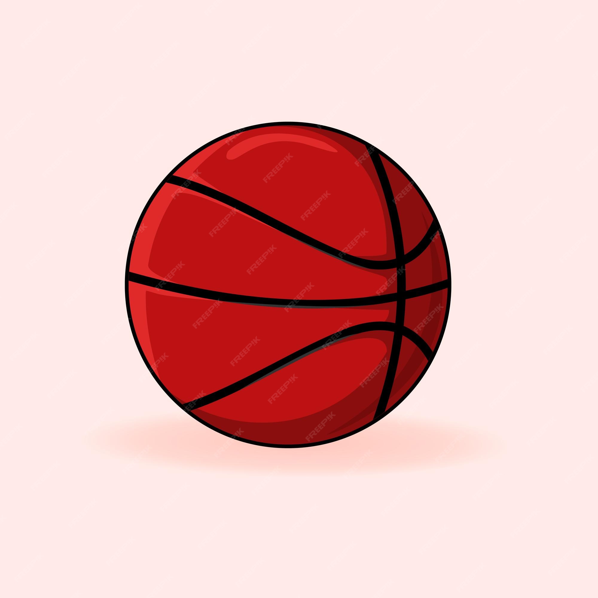 Clip Art Of Basketball - Bola De Basquete Desenho - Free