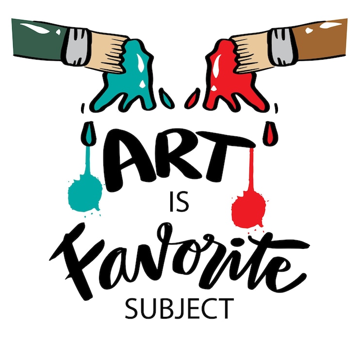 Vetor arte é assunto favorito citação de pôster