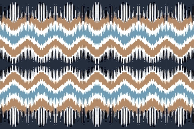 Arte ikat étnica abstrata Padrão sem costura em tribal