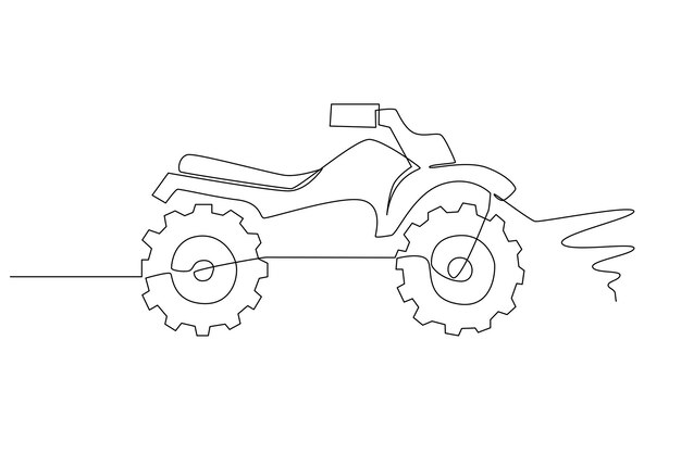 desenho de linha contínua único agricultor dirige um trator para arar os  campos e agricultoras ajudaram. agricultura bem sucedida desafio conceito  mínimo. uma linha desenhar ilustração em vetor design gráfico. 3511308 Vetor