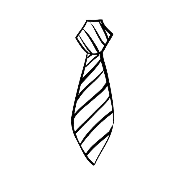 Vetor arte ilustração mão desenhar esboço símbolo ícone design de gravata