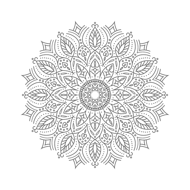 Arte ornamental de mandala de luxo