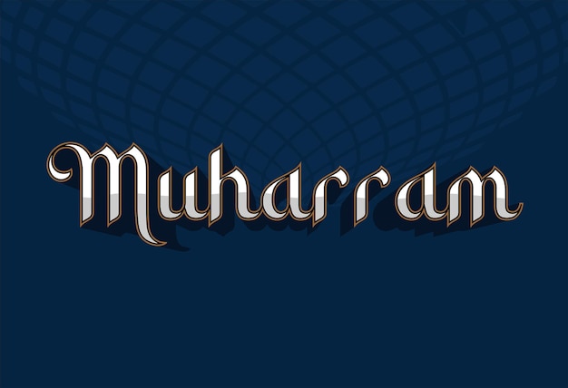 Vetor arte para comemorar muharram vetor