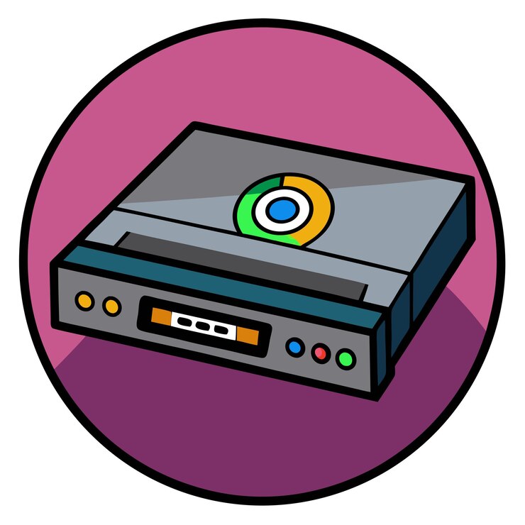 Vetor arte vetorial de clipart de leitor de dvd e ilustração