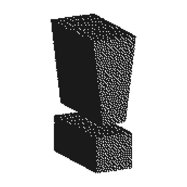 Vetor arte vetorial de mapa de bits de meio tom forma