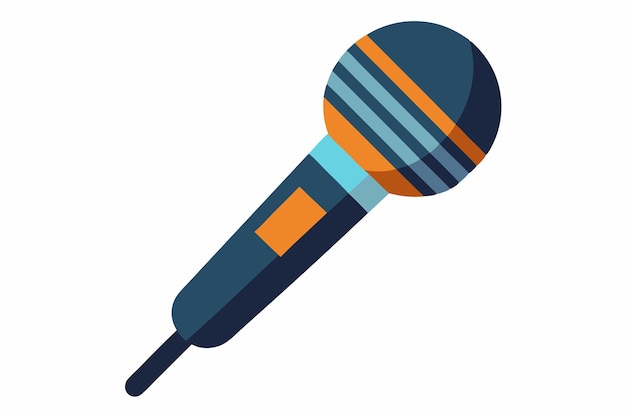 Arte vetorial e ilustração de clipart de microfone de pé