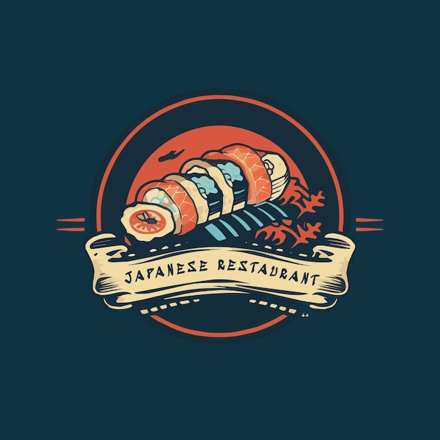 arte vetorial logotipo de restaurante japonês