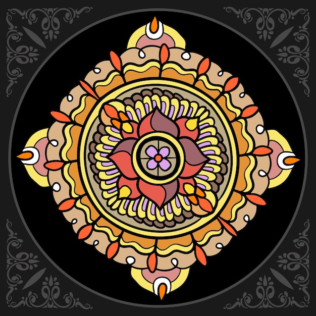 Desenhos Coloridos E Bonitos De Desenho Animado De Unicórnio, Mandala,  Isolados Em Fundo Branco Ilustração do Vetor - Ilustração de colorido,  preto: 260249690