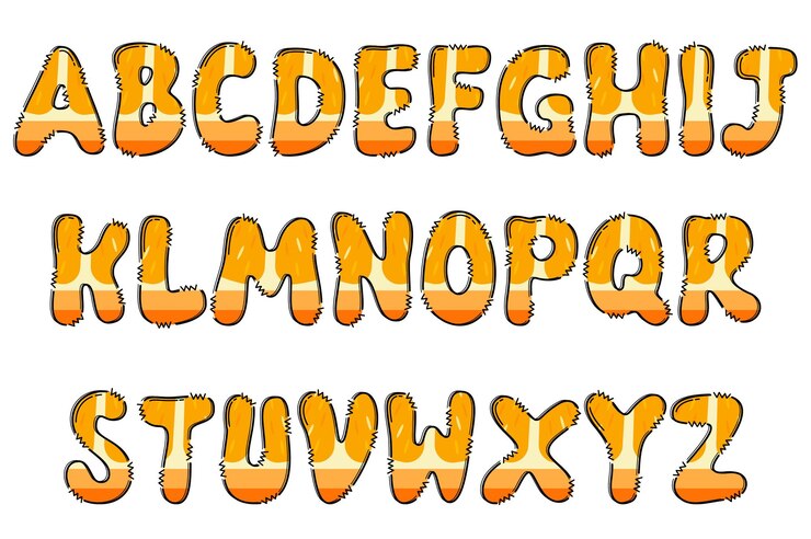 Artesanato Laranja Frutas letras cor arte criativa design tipográfico