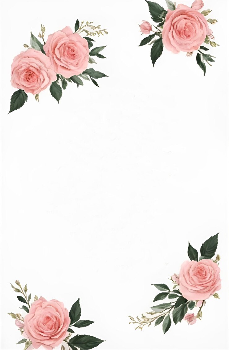 Vetor artístico quadro aquarela vetor flor rosa e ilustração de folha botânica