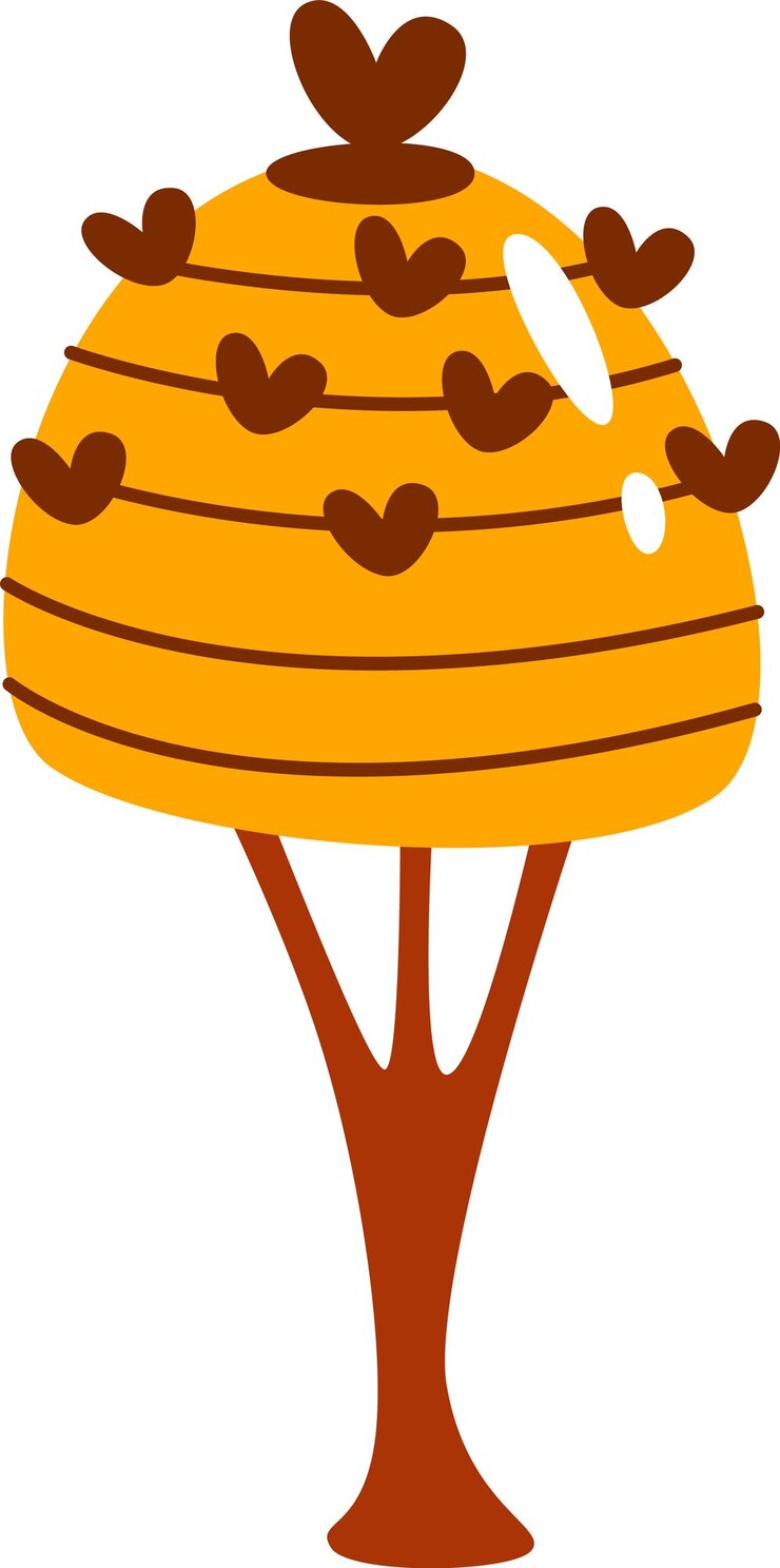 Vetor árvore de doces doces