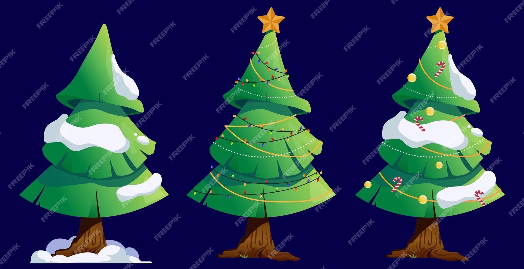 Desenhos Animados Da árvore De Natal. Ilustração Stock - Ilustração de natal,  ornamento: 26909974