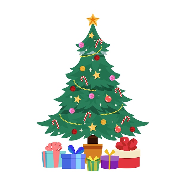 Árvore de Natal e presentes