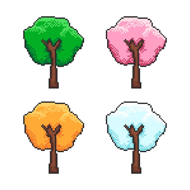 Vetor Árvore de pixels de estação