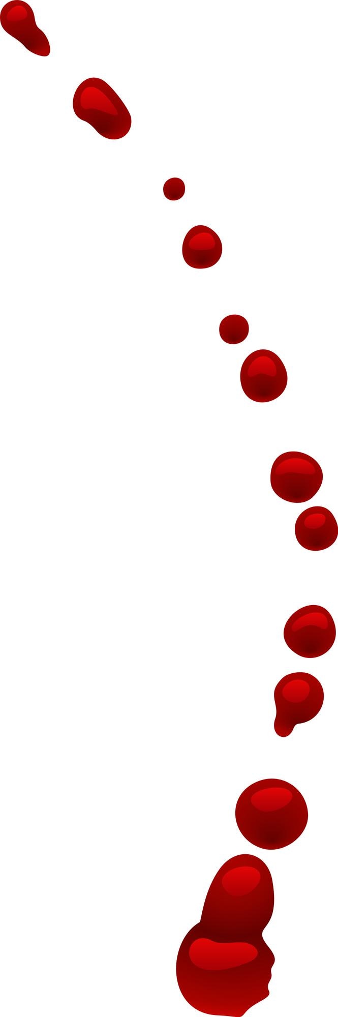 Vetor as gotas de sangue estão a cair, formando um rastro e criando uma atmosfera assustadora e dramática, perfeita para o halloween ou qualquer projeto com tema de terror.