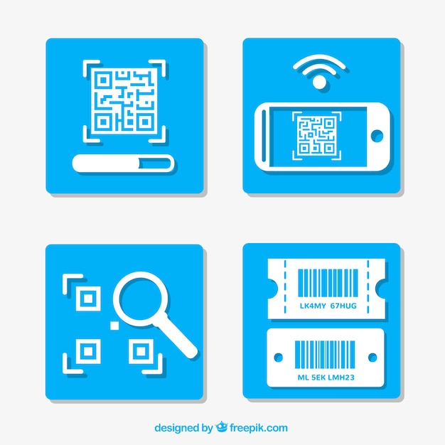 As instruções para utilizar um qr code