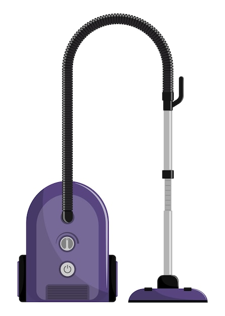 Aspirador de pó Moderno hoover Ilustração vetorial de estilo simples isolada