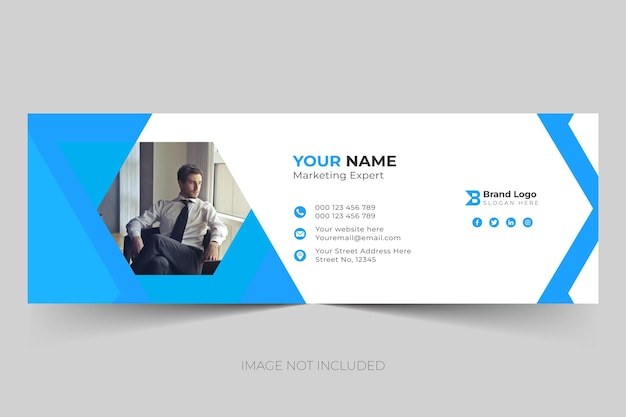 Assinatura de e-mail profissional criativa