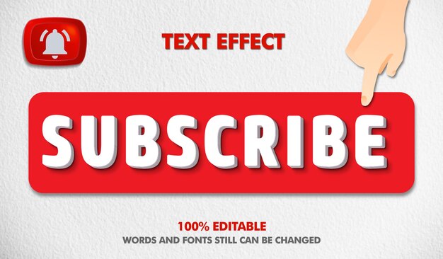 Assine text3d editable Assine efeito de texto Estilo realista