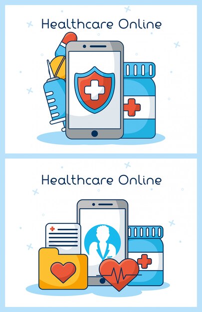 Assistência médica on-line com smartphones