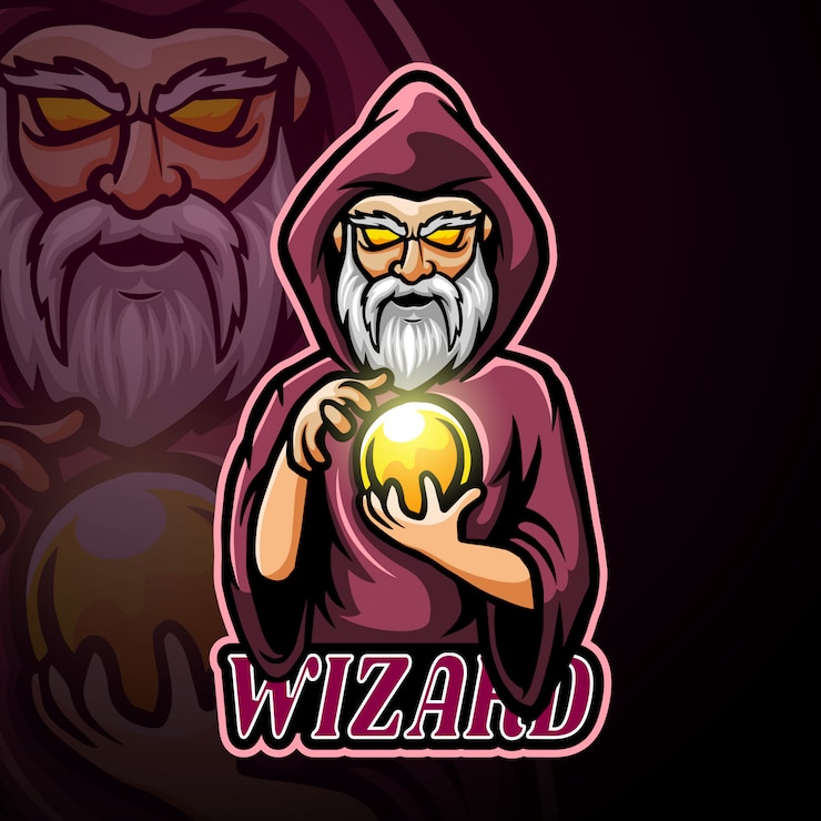 Vetor assistente de mascote esport design de logotipo
