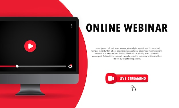 Assistir ao webinar online no computador.