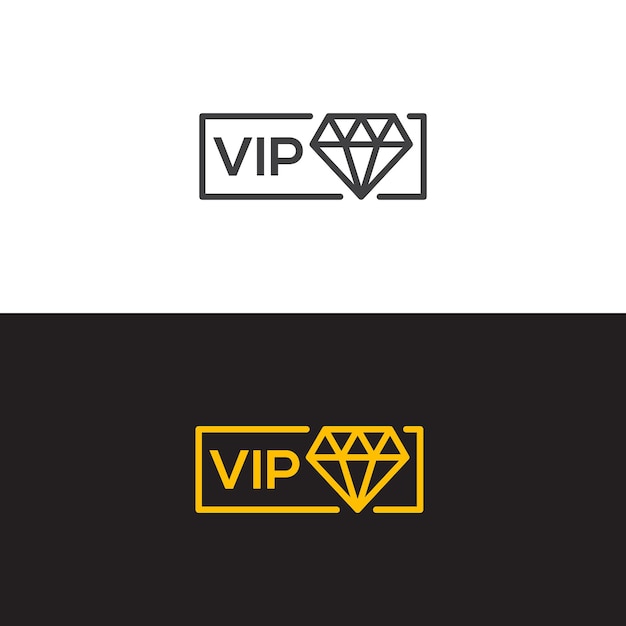Associação vip. molde do ícone do vetor