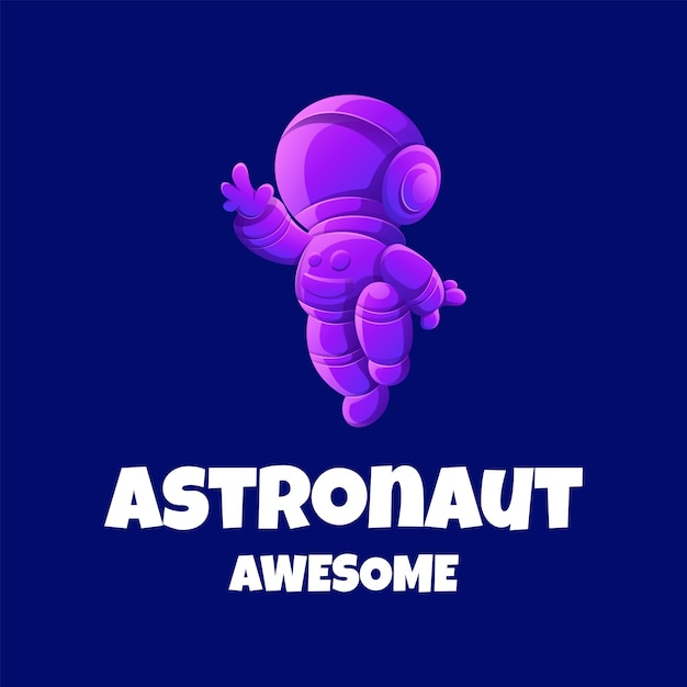 Astronaut coloring logo