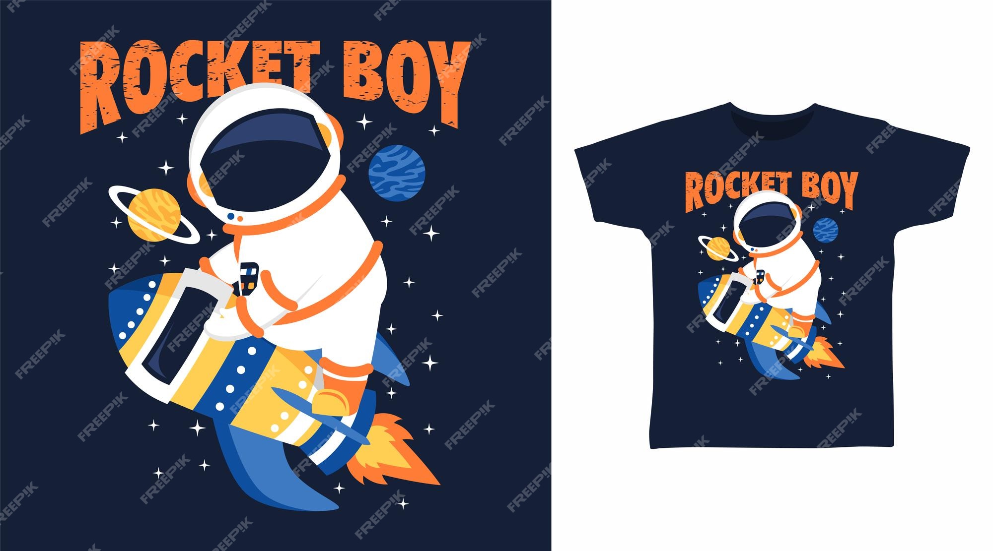 Baixar Vetor De Astronauta Alienígena Desenho De T-shirt Espacial