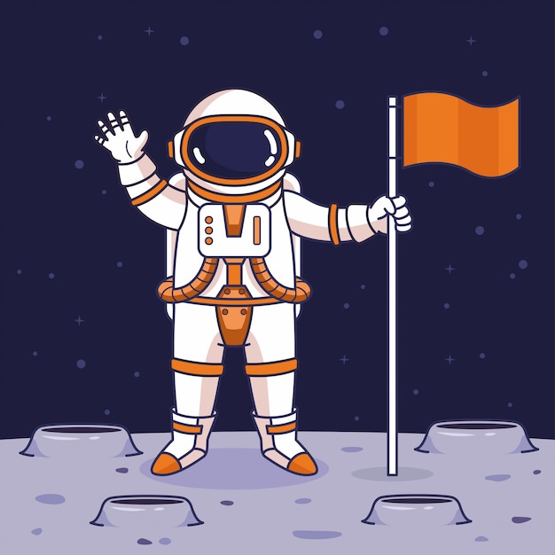 Astronauta na lua