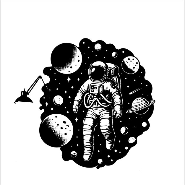 Vetor astronauta svg