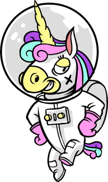 Astronauta unicórnio