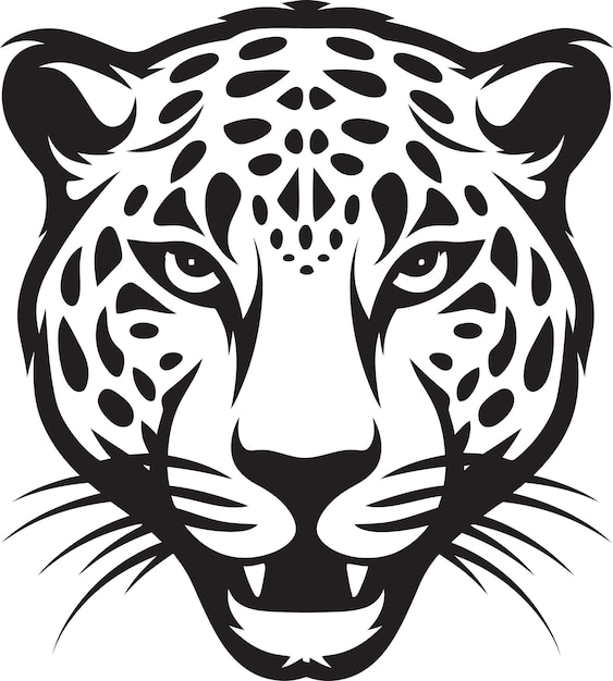 Vetor astúcia noturna misteriosa identidade do jaguar emblema do peneireiro preto elegante e feroz