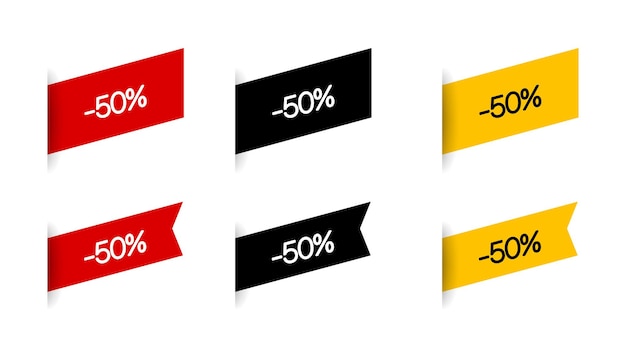 Até 50% de desconto no conjunto de ícones. venda mega. conceito de negócios. vetor eps 10. isolado no fundo branco.