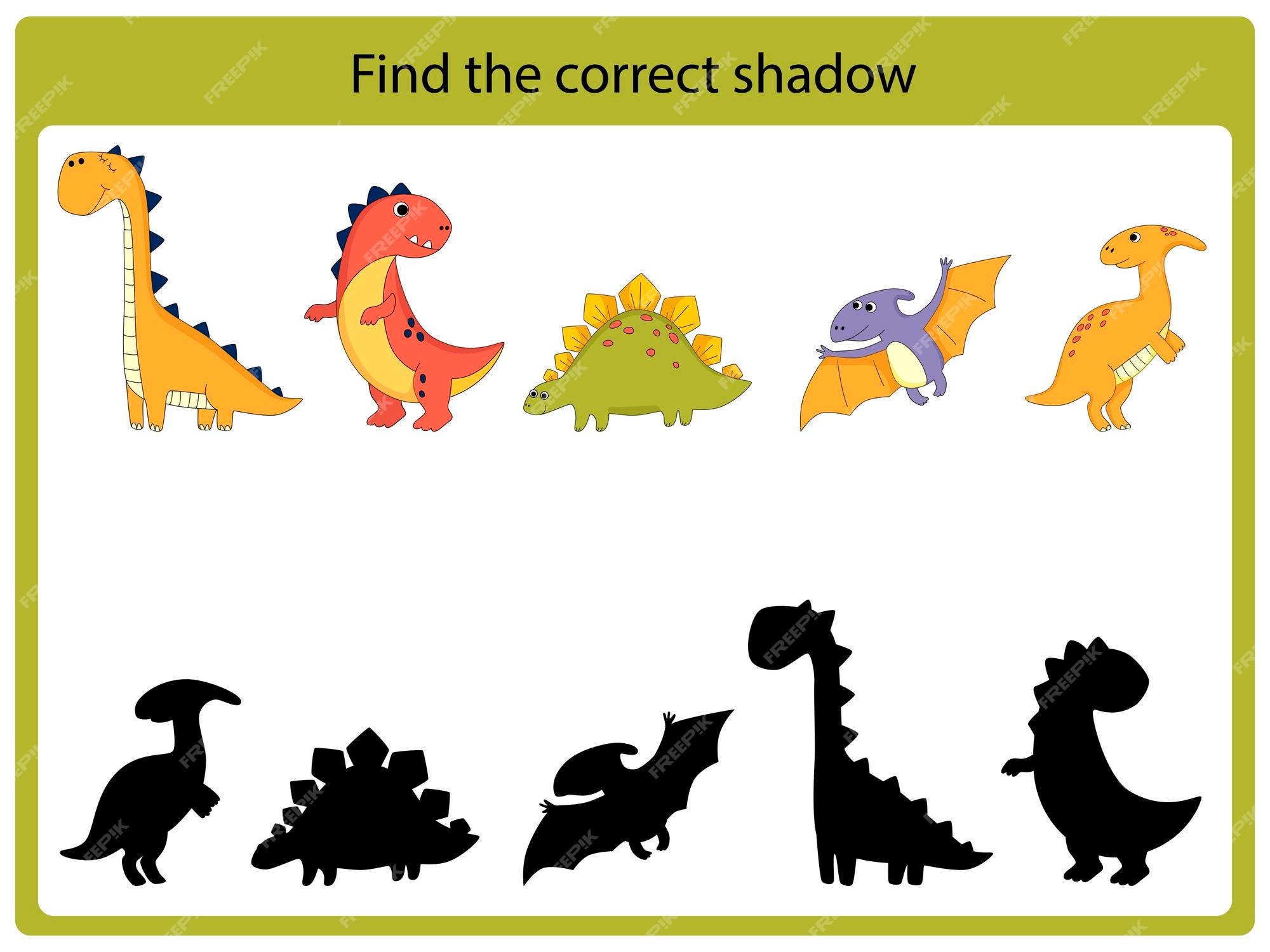 Sombras de Dinossauros – Jogo Interativo (Teacher-Made)