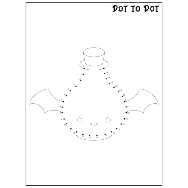 Atividades de halloween conecte os pontos - halloween dot to dot