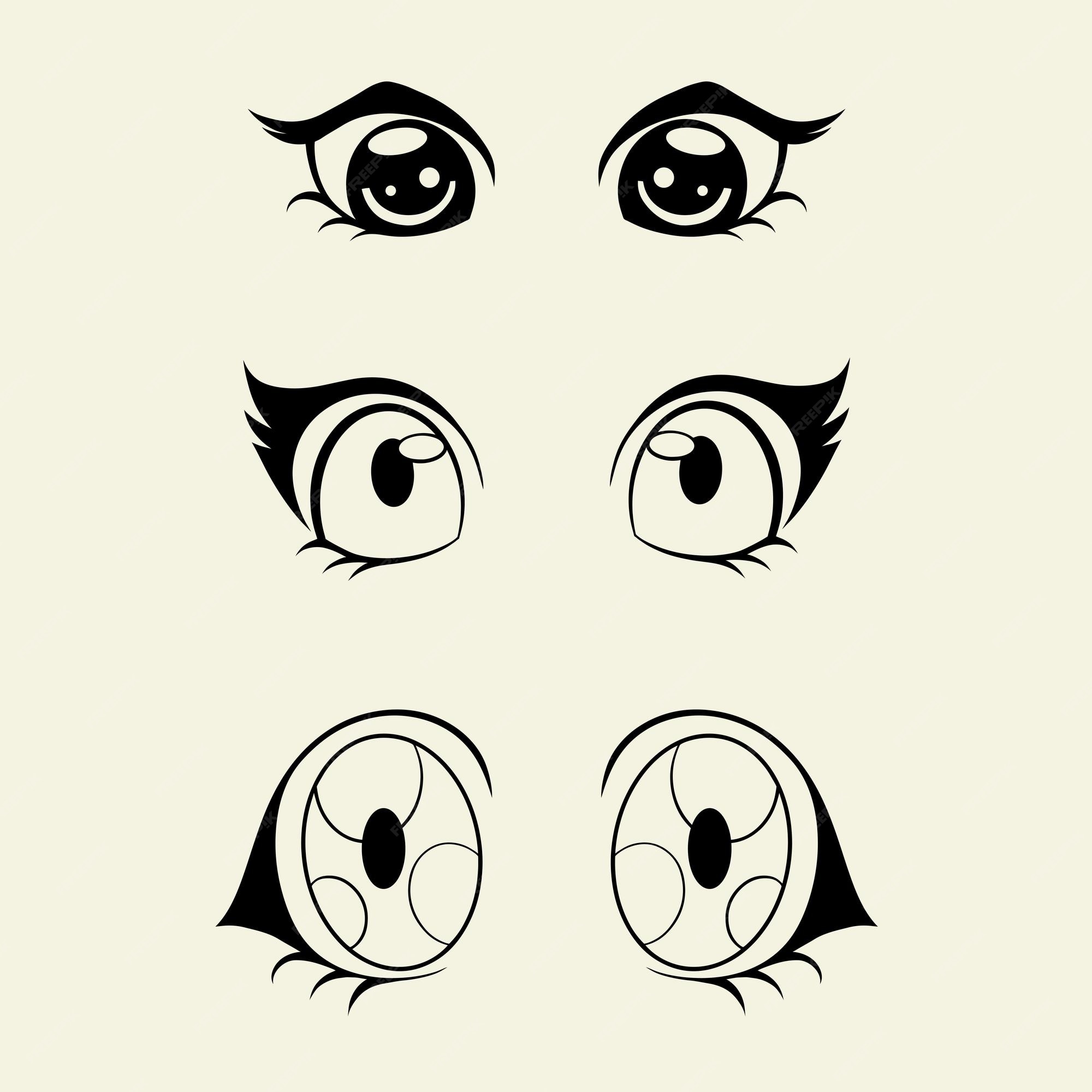 Olhos do homem do Anime ilustração do vetor. Ilustração de pessoa - 33984003