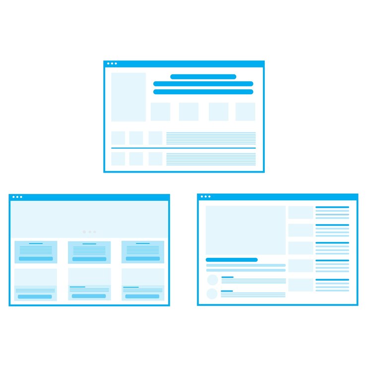 Vetor ativos de design de interface de usuário modernos