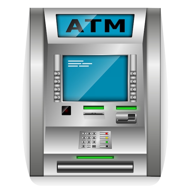 Vetor atm - caixa eletrônico. .