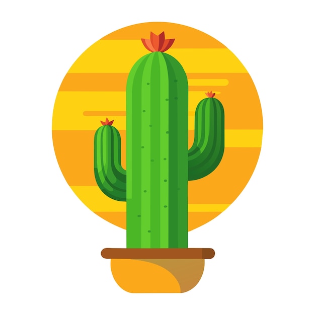 Atmosfera festiva garantida Cinco de Mayo Cactus mexicano Icon Design vetorial 3D para decoração de férias