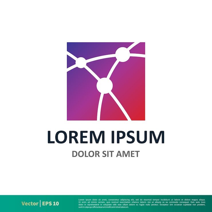 Vetor atom science icon vector logo template ilustração design vector eps 10