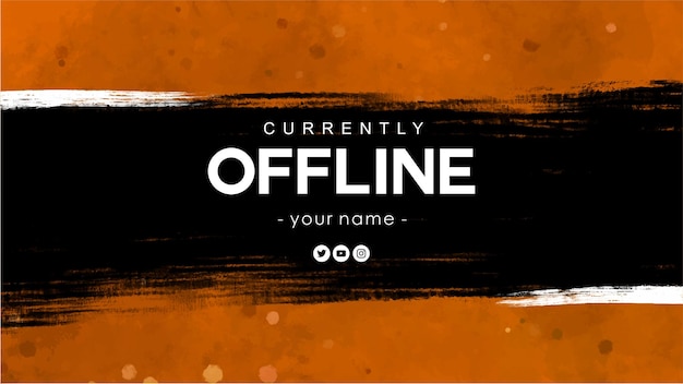 Atualmente contrair o fundo do banner com respingo abstrato